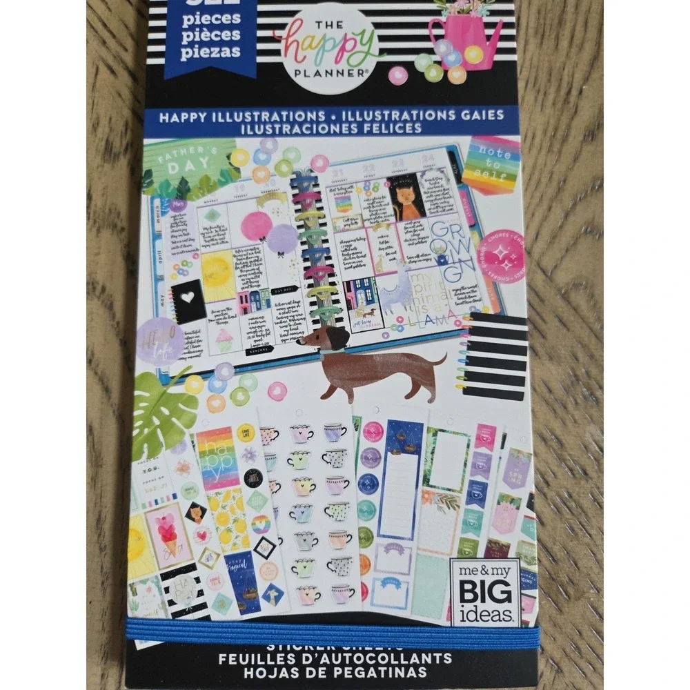 The Happy Planner Sticker Books LOT OF 3 New NWT Planner Stickers Happy Planner